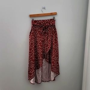 High-Low floral skirt